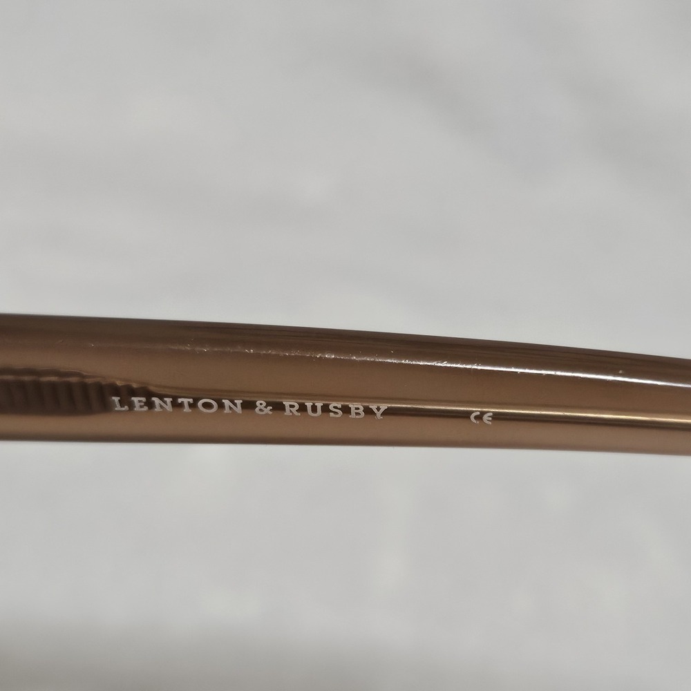 Lenton & Rusby LR5002 200 Brown‎ Crystal Eyeglass Frames Only 52-17 135 - Picture 7 of 8
